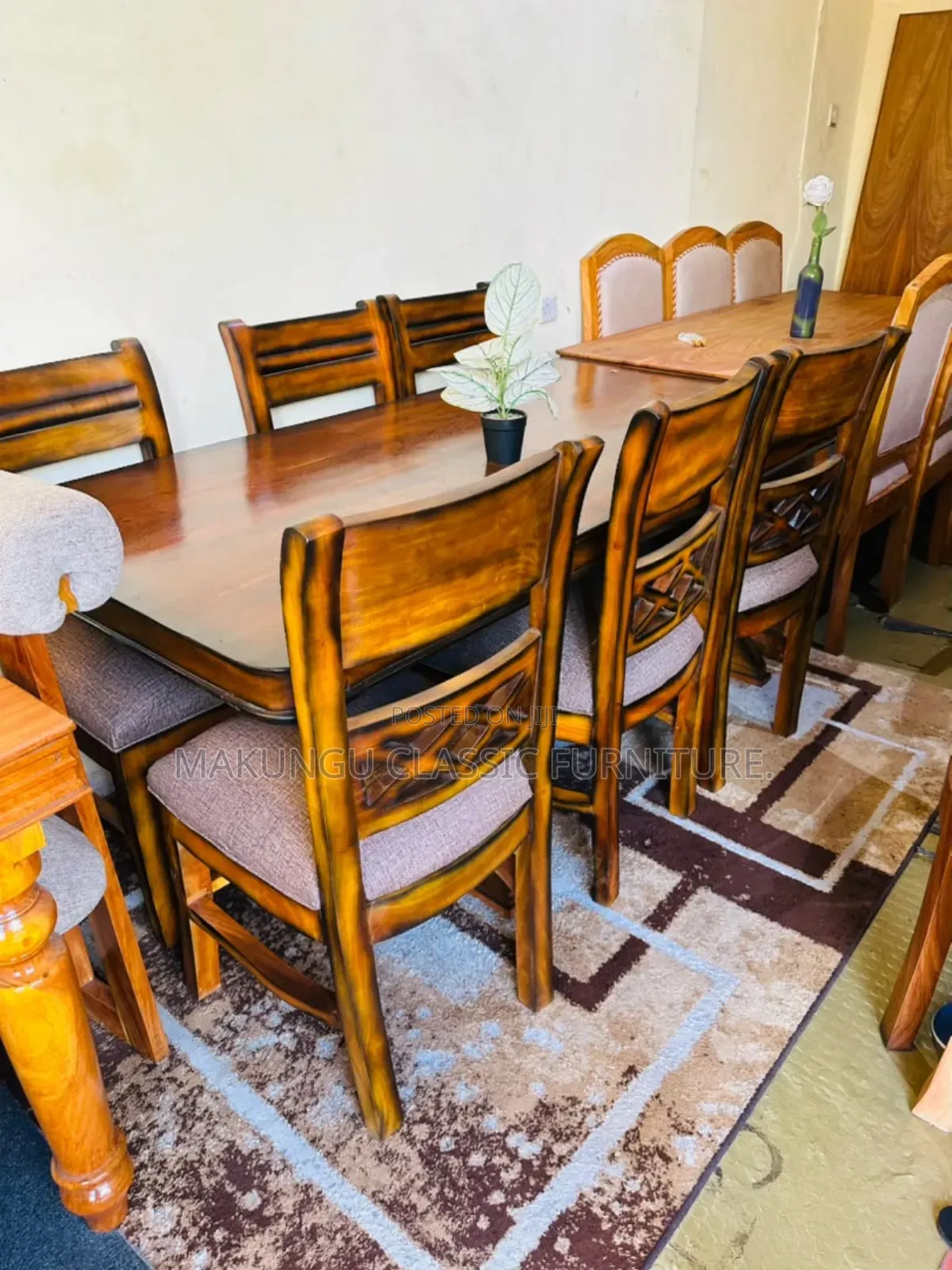 Dinning Table Sets Viti Sita(6chairs) Za Muninga Wood
