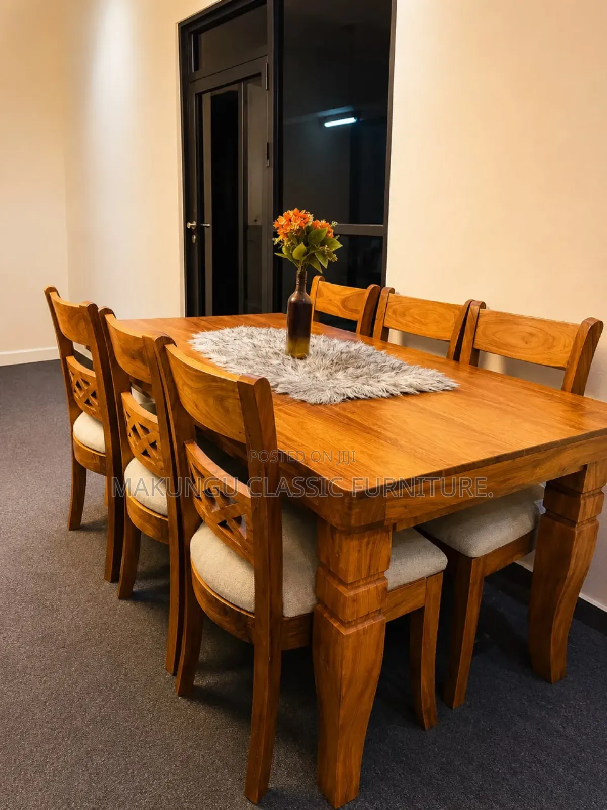 Dinning Table Sets Viti Sita(6chairs) Za Muninga Wood