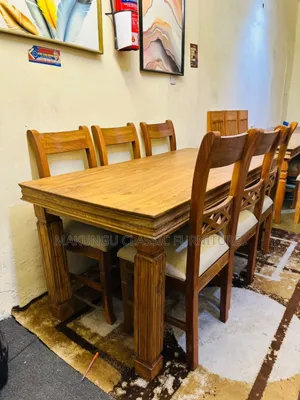 Dinning Table Sets Viti Sita(6chairs) Za Muninga Wood
