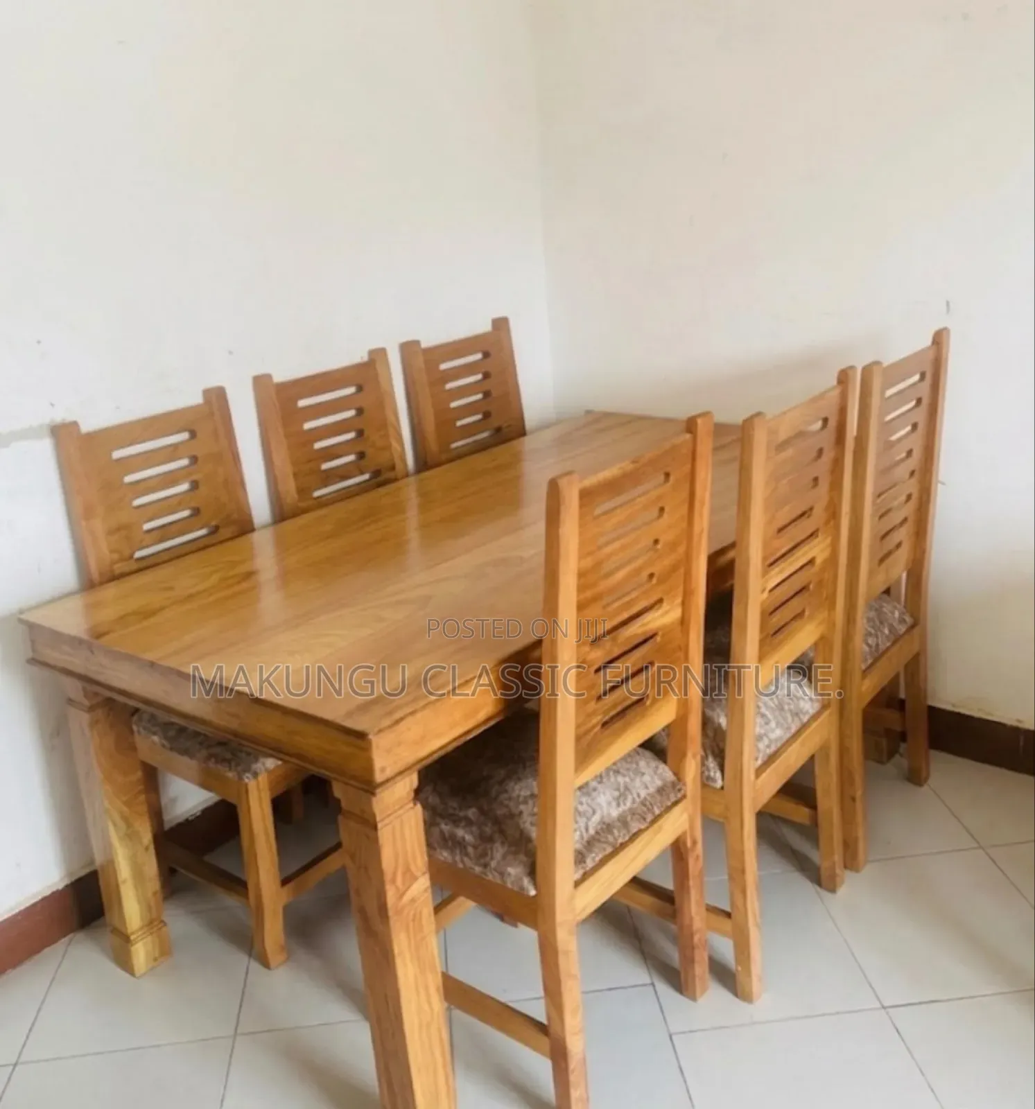 Dinning Table Sets Viti Sita(6chairs) Za Muninga Wood