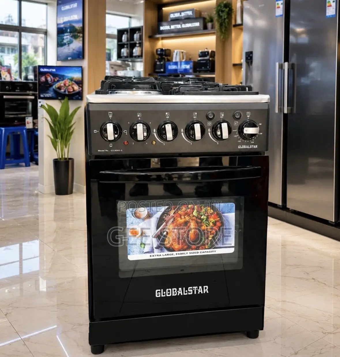 Globalstar Standing Cooker (Model No. GS-5060-G) in Black