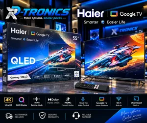 Haier 55" QLED | 4K HDR | 120Hz Gaming | Google TV