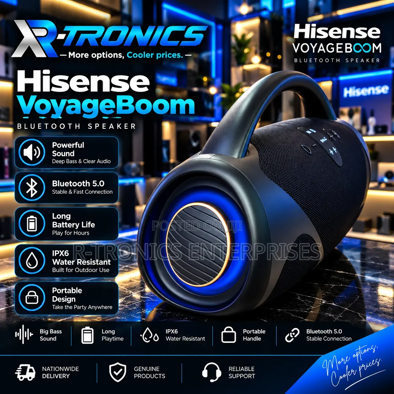Hisense VoyageBoom Bluetooth Speaker (360watts)