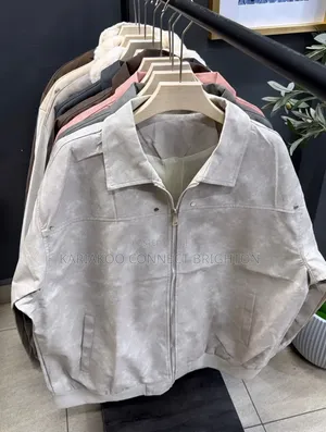 Jacket Ya Suede Ya Zipu (Rangi Mbalimbali)