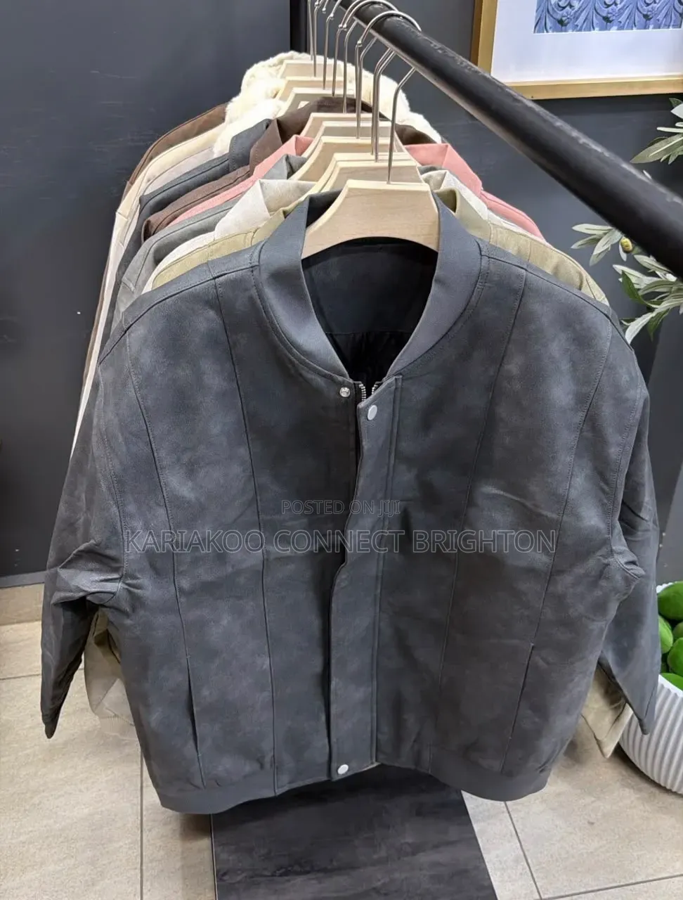 Jacket Ya Suede Ya Zipu (Rangi Mbalimbali)