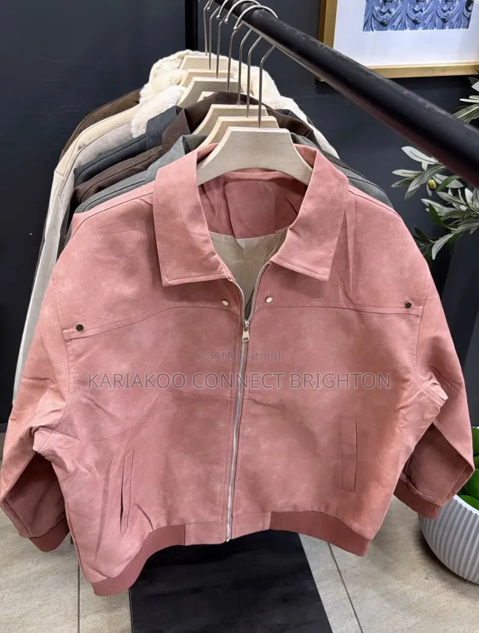 Jacket Ya Suede Ya Zipu (Rangi Mbalimbali)