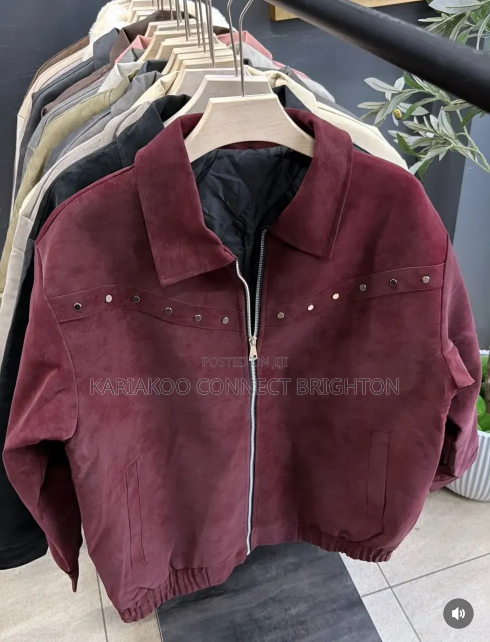Jacket Ya Suede Ya Zipu (Rangi Mbalimbali)