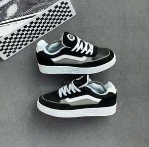 Black & White Skate Style Sneakers