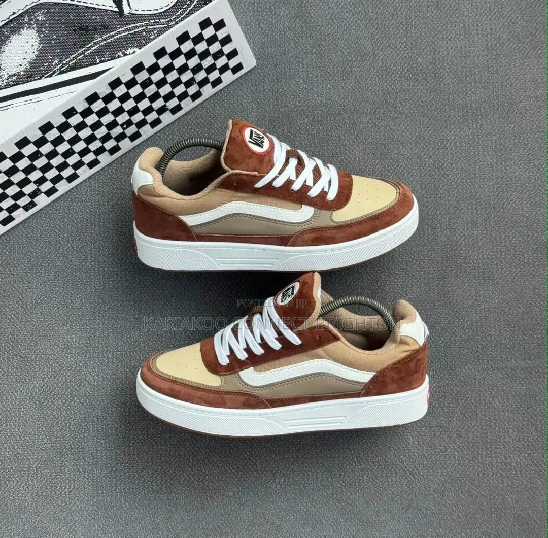 Black & White Skate Style Sneakers