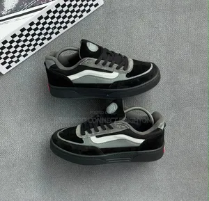 Black & White Skate Style Sneakers