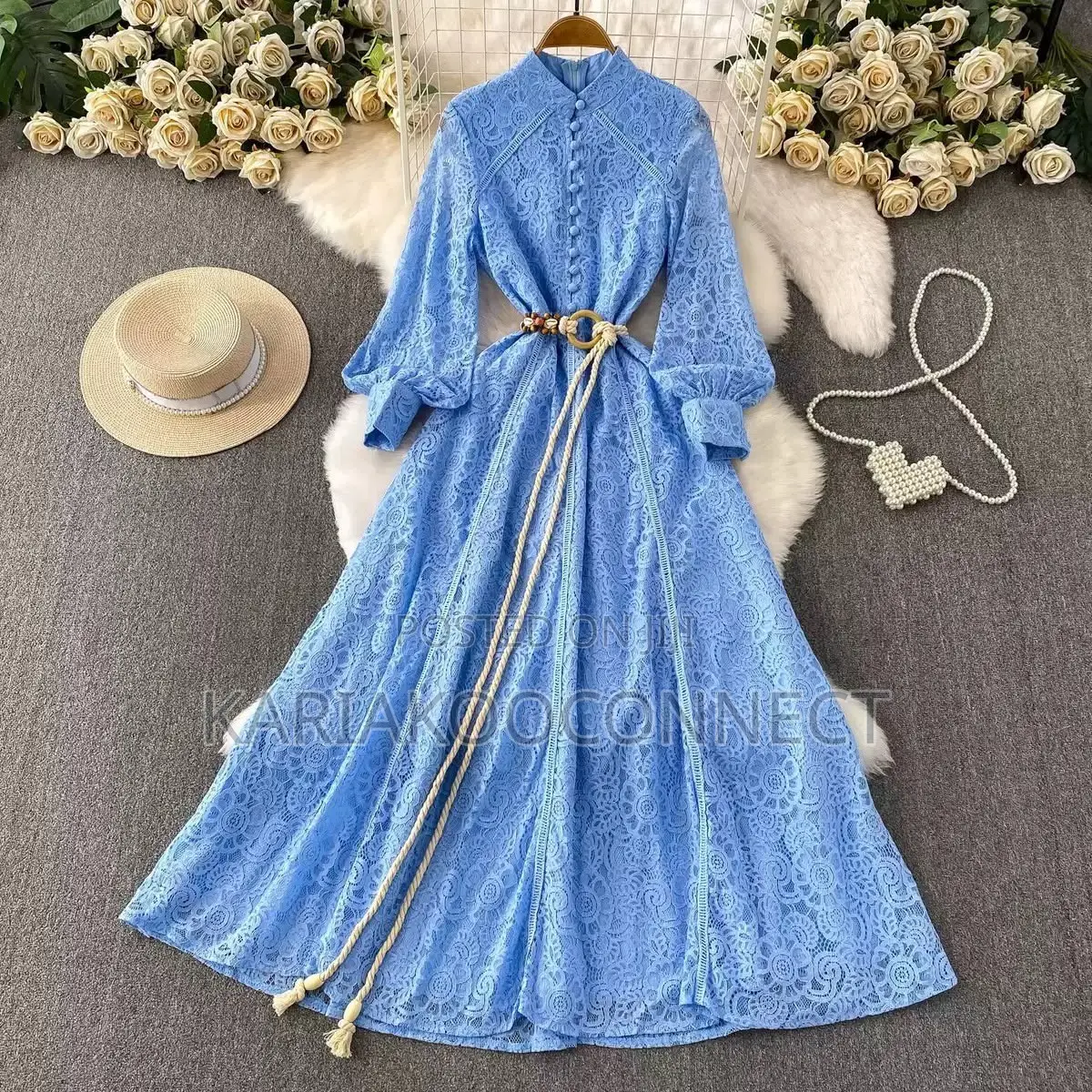 Elegant Lace Maxi Dress