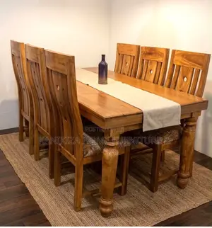 Dining Table Sets Ya Viti Sita Mbao Ni Muninga