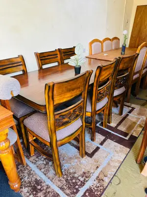 Dining Table Sets Ya Viti Sita Mbao Ni Muninga