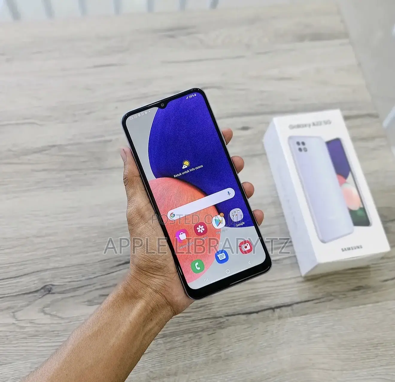 New Samsung Galaxy A22 5G 128 GB Blue