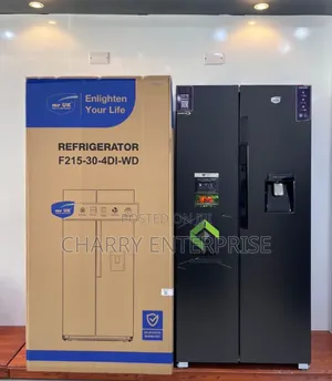 Mr Uk Fridge 430L Side by Side With Water Dispenser 
Dark Inox Color
