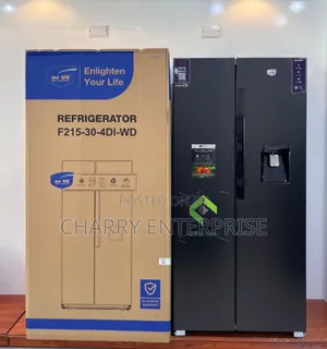 Mr Uk Fridge 430L Side by Side With Water Dispenser 
Dark Inox Color
