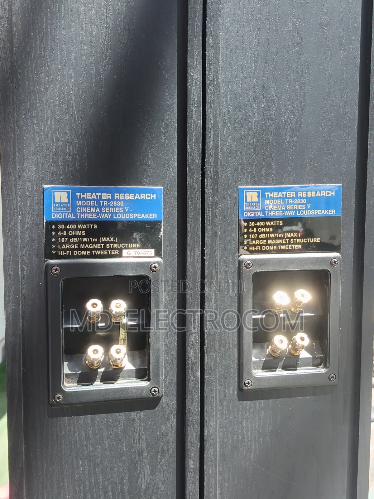Pair of Theater Research TR-2830 Tower Speakers (400W)