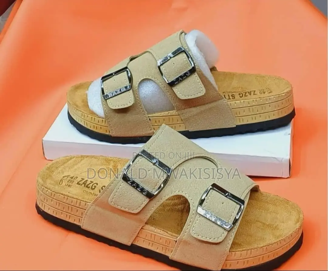Zazg Double Buckle Sandals - Comfort