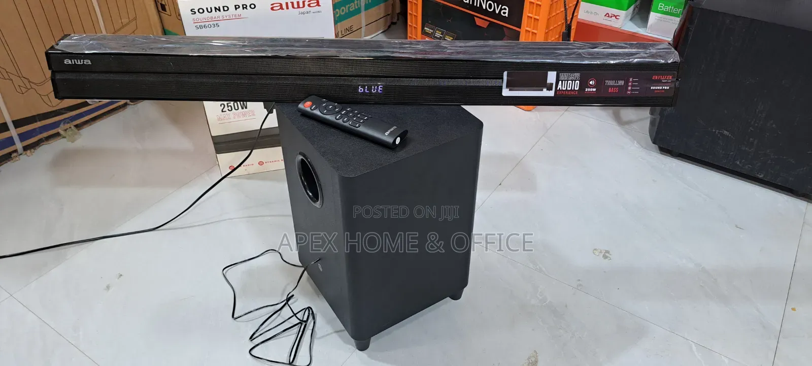 Aiwa Subwoofer and Soundbar 250W