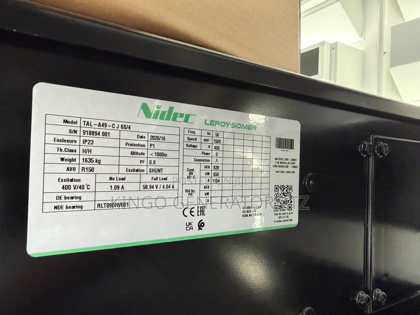 Brand New Perkins Generator 880kva
