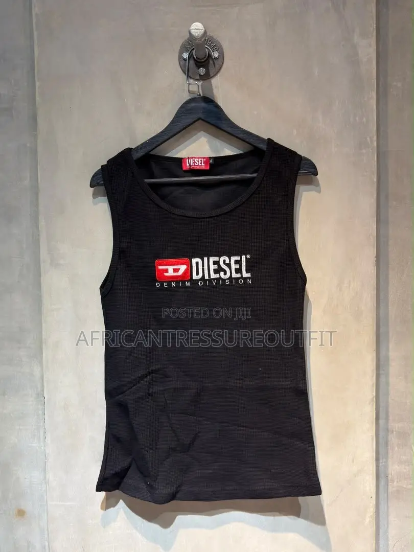 Diesel T-Isco Div Cotton Tank Top Collection Available