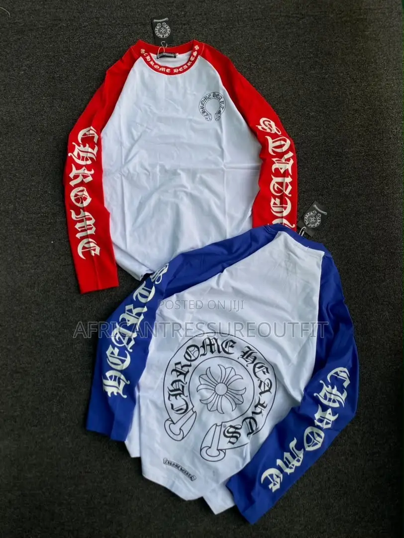 Chrome Heart Long Sleeves Reglan Baseball Tees