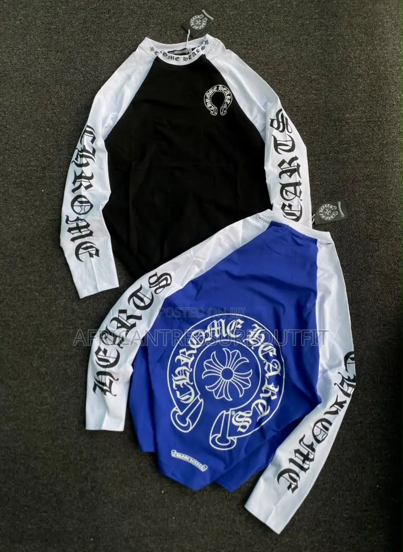 Chrome Heart Long Sleeves Reglan Baseball Tees