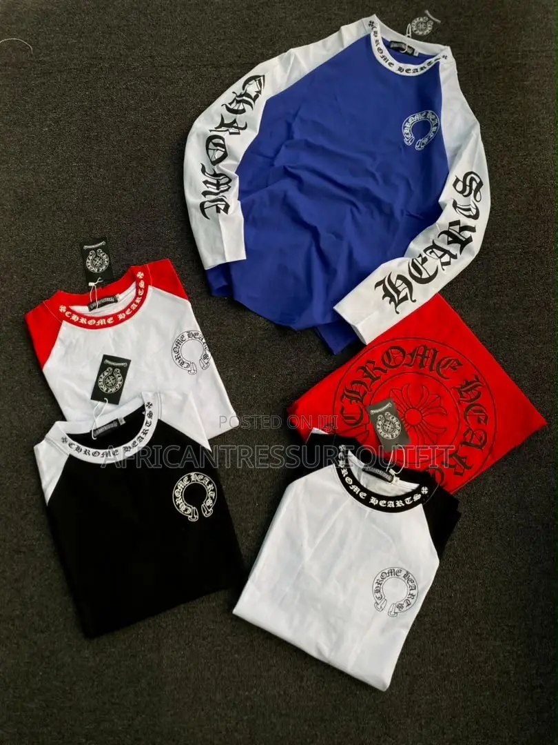 Chrome Heart Long Sleeves Reglan Baseball Tees