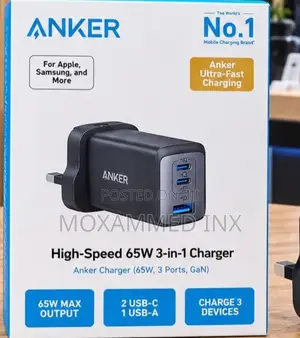 A2667K14 Anker PowerPort III 3 Port 65watts GaN Charger
