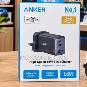 A2667K14 Anker PowerPort III 3 Port 65watts GaN Charger