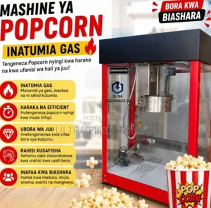 Commercial Popcorn Machine Mashine Ya Gas Ya Bisi Kwa Biashara