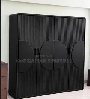 Luxury Wardrobe Milango Mnne Rangi Nyeusi