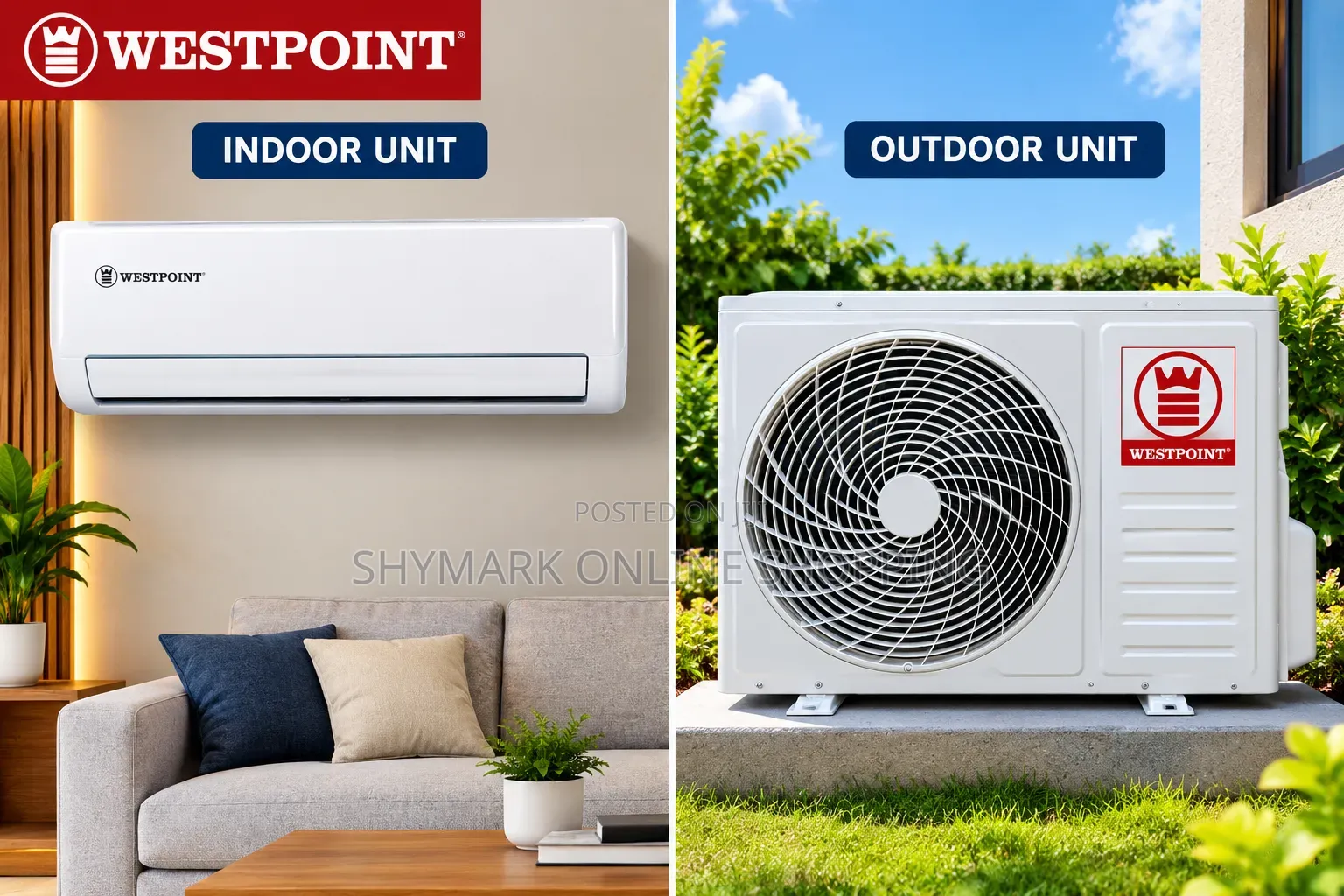 Westpoint 9000 BTU Non-Inverter Wall Split Air Conditioner