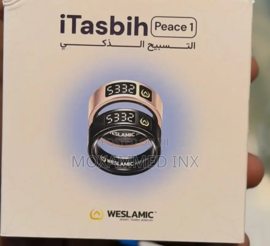 WESLAMIC iTasbih Peace 1 Smart Rings With Their Clear Digital Counters