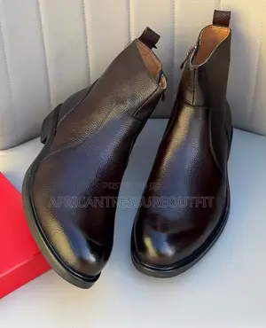 Clarks Black Dress Boots Features Side Zipper and Smooth Rounded Toe