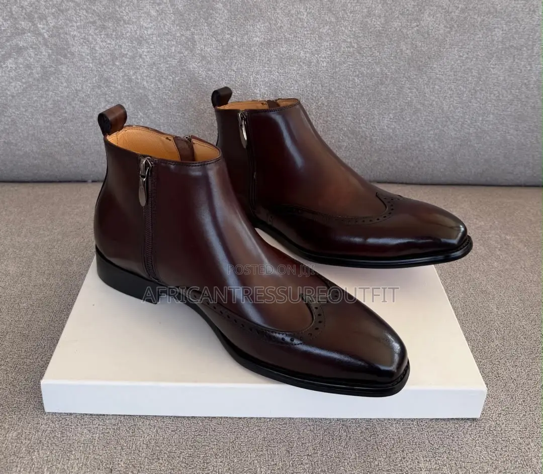 j.m.weston Dress Boots Leather Collection Sided Zipper