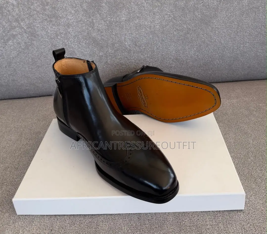 j.m.weston Dress Boots Leather Collection Sided Zipper