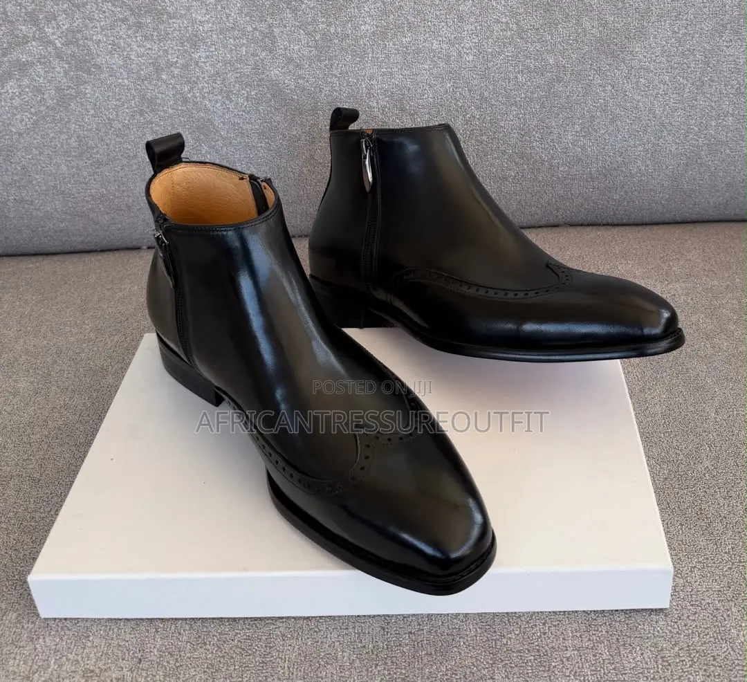 j.m.weston Dress Boots Leather Collection Sided Zipper