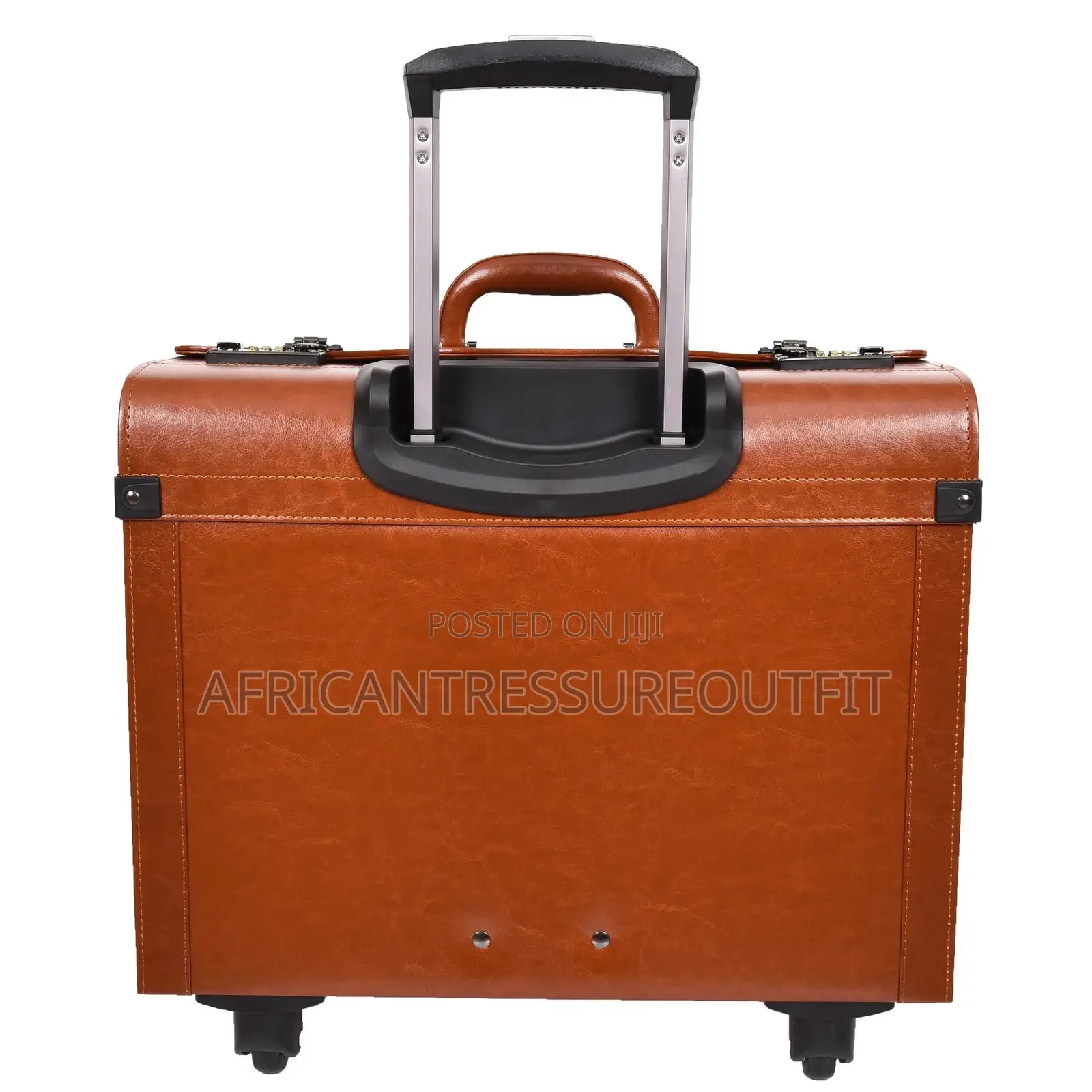 Cabin Bag Tan 4 Wheel Pilot Case Faux Leather Available | Buy Now