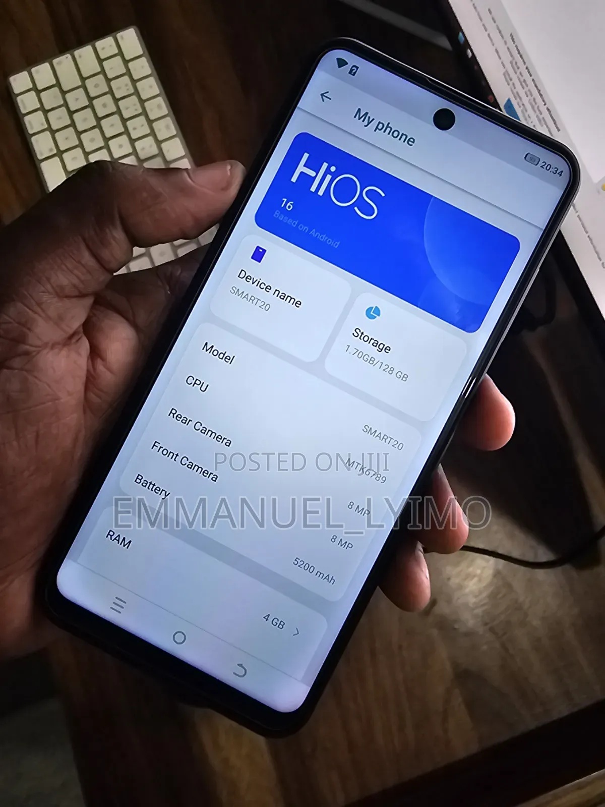 Infinix Smart 20 128 GB Black