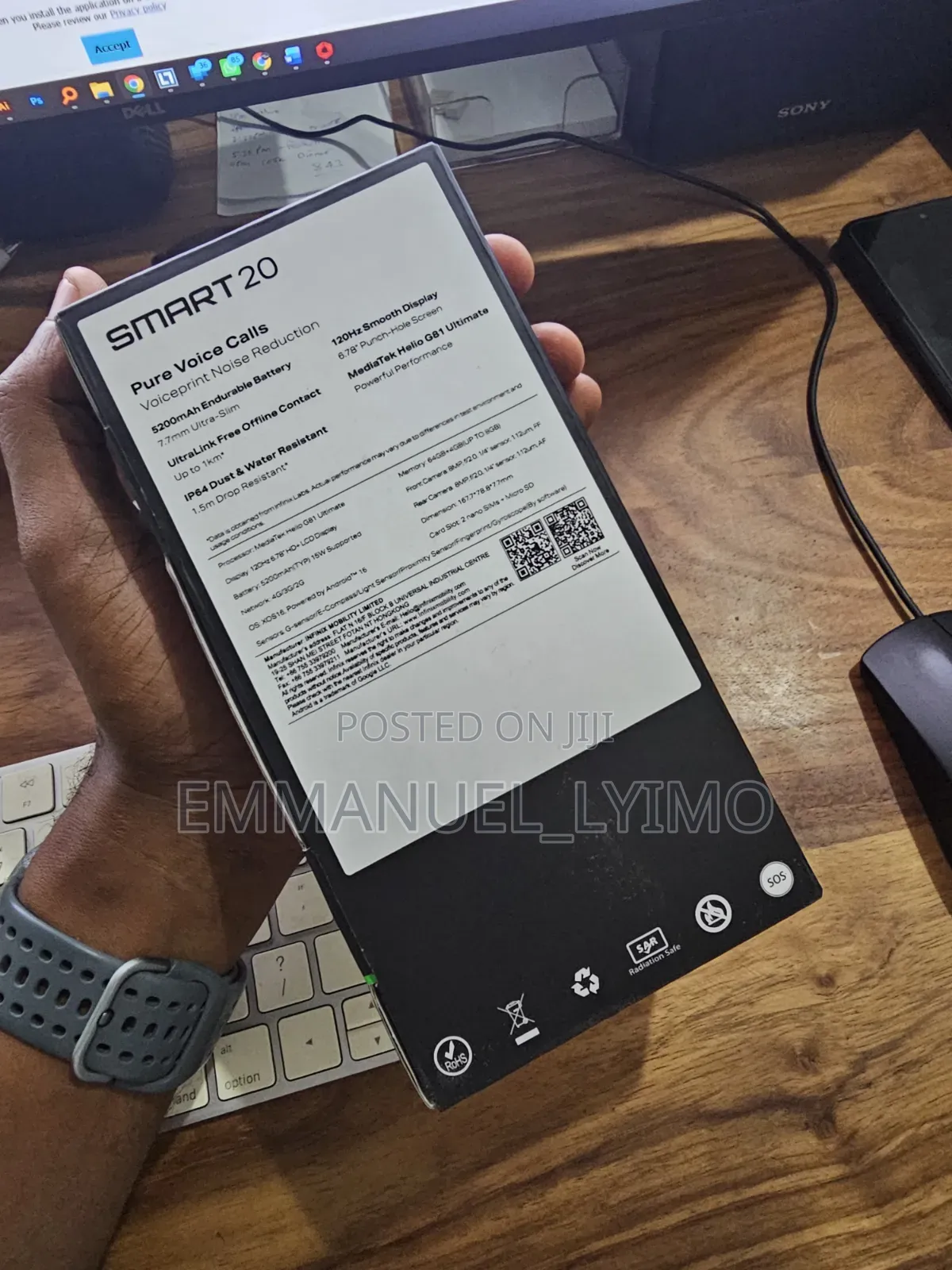 Infinix Smart 20 128 GB Black