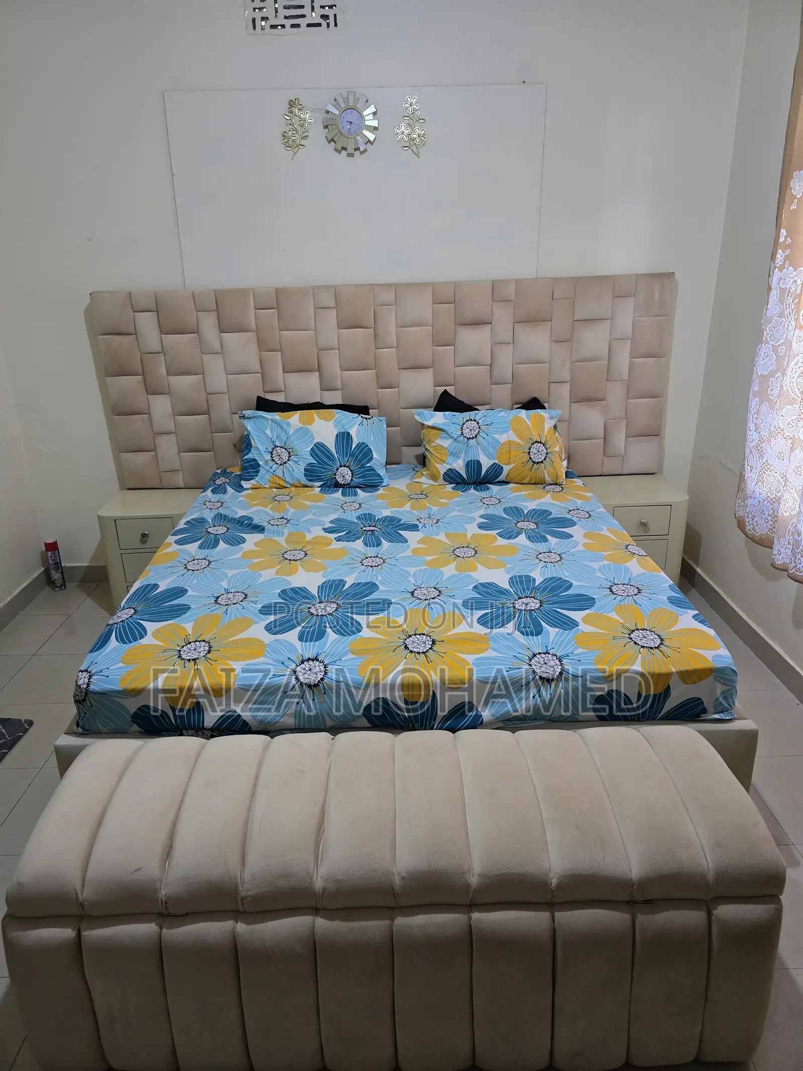 Pre Owned Furniture a Bed , Side Tables,storage Bench &Dressing Table