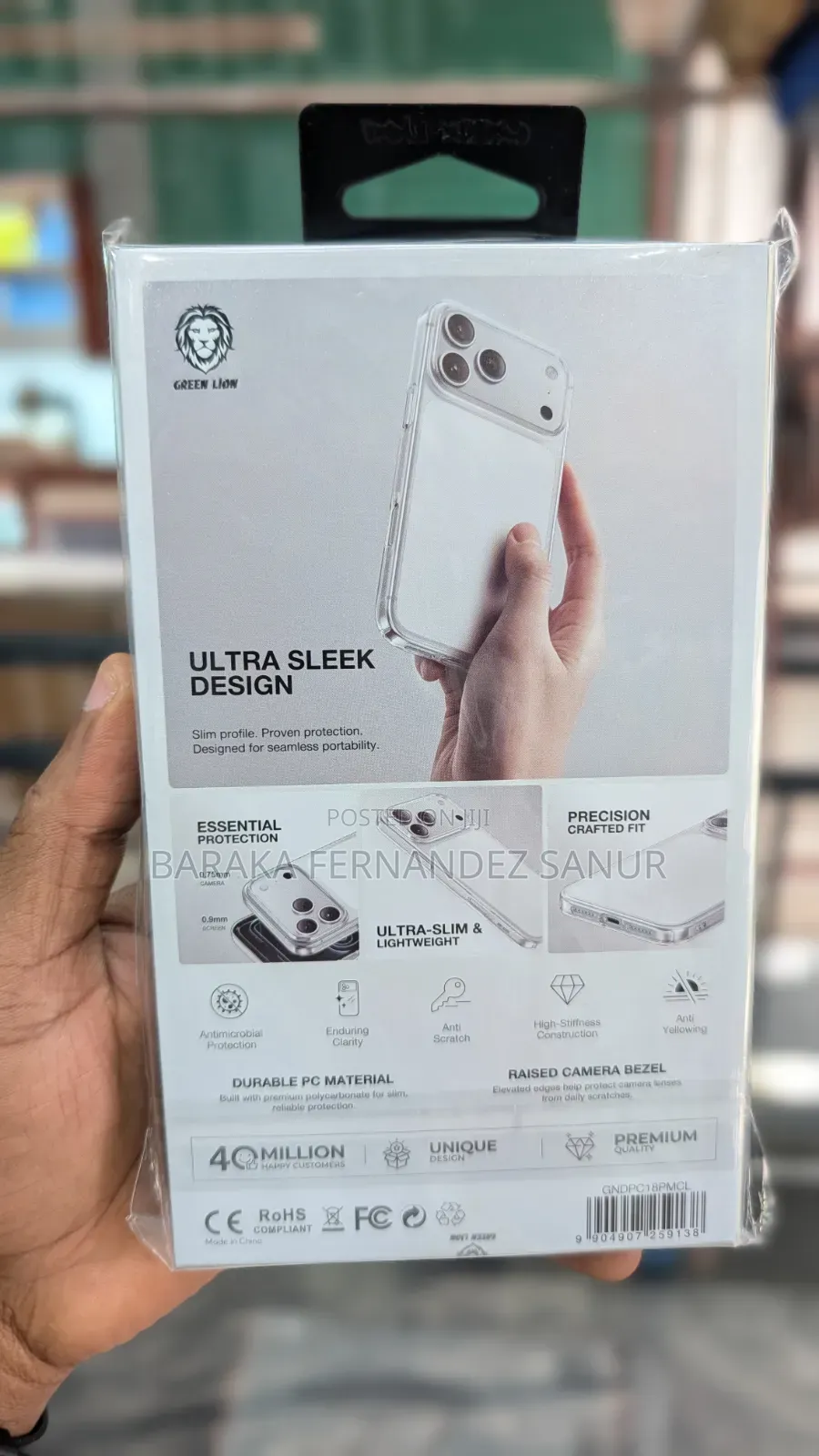 Green Lion Delgado PC Case for iPhone - Stylish and Protective