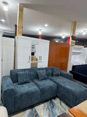 Sofa L Shape Color Blue