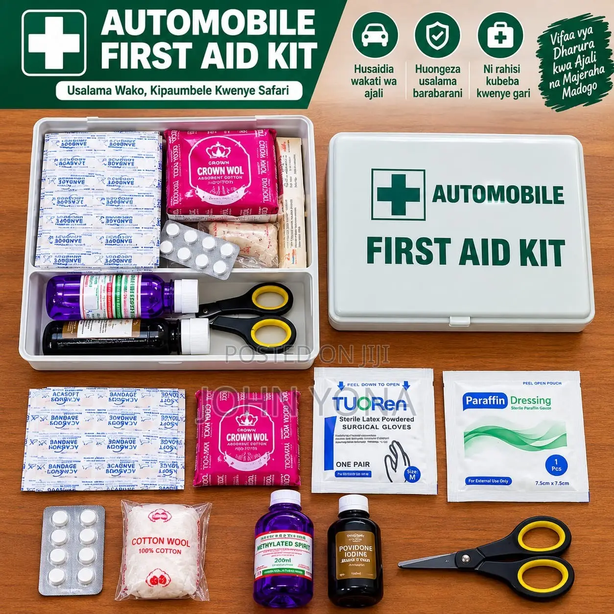 Automobile First Aid Kit Bag