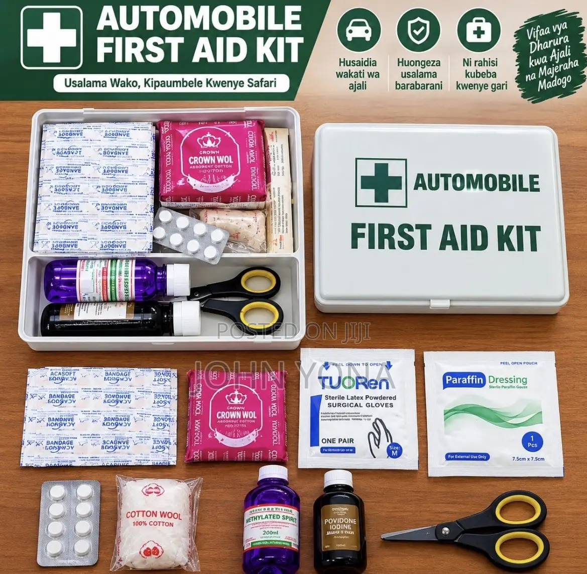 Automobile First Aid Kit Bag