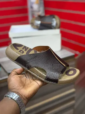 Men's Sandals Ecco Material Leather Sole Rubber Is Good