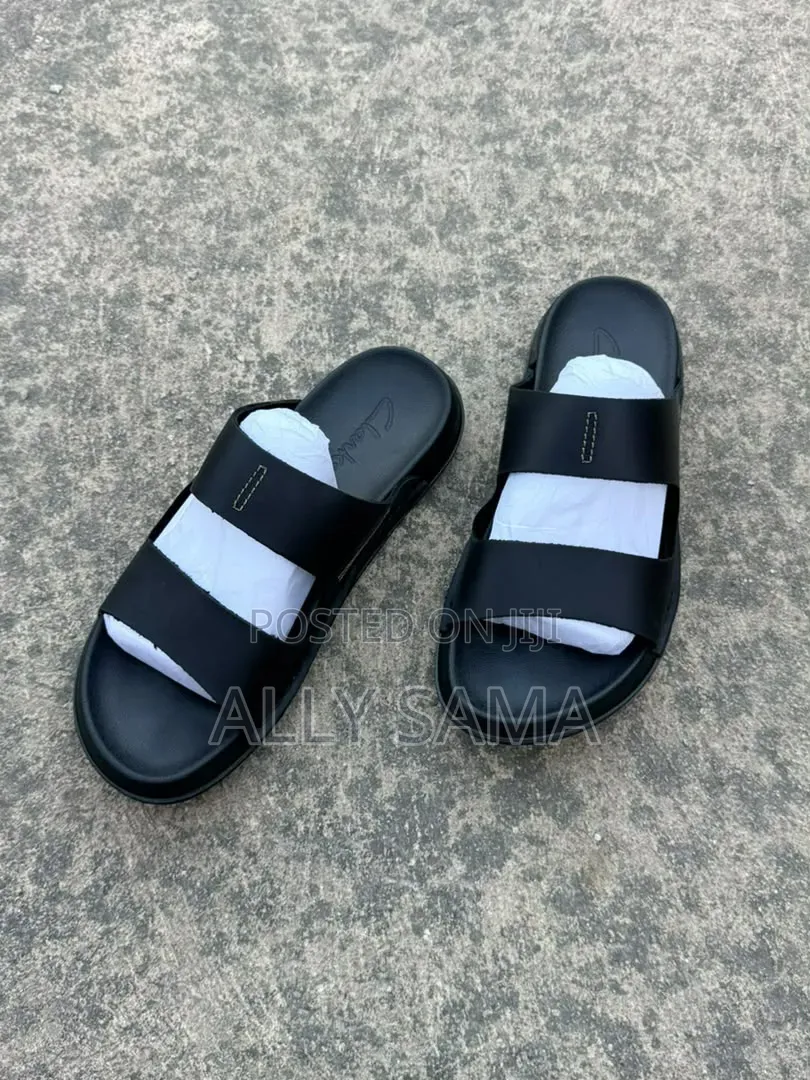 Men's Sandals Ecco Black Material Leather