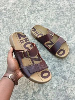 Men's Sandals Ecco Brown Material Leather