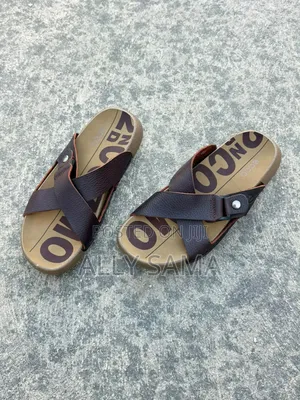 Men's Sandals Ecco Brown Material Leather